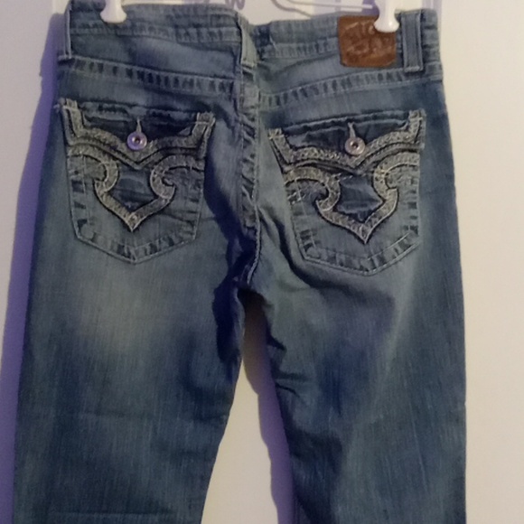 Big Star Women's Wide Leg Jeans in Denim Blue - Picture 5 of 8